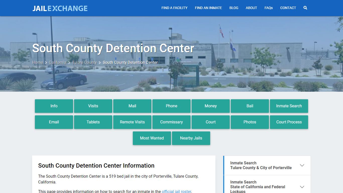 South County Detention Center, CA Inmate Search, Information